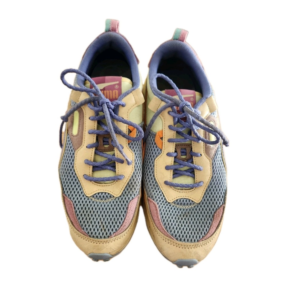 PUMA Rider FV Future Sneakers Purple Blue Pink Men's 9 Retro Vibes